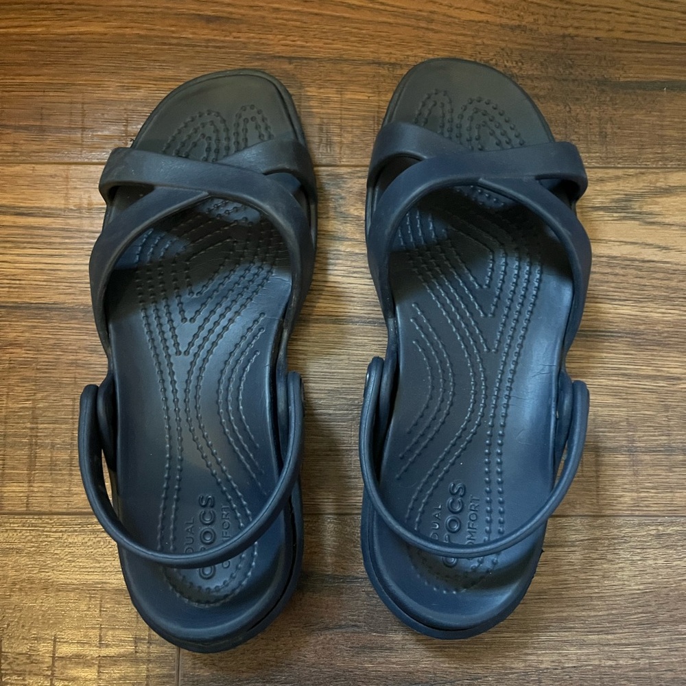 CROCS navy Women's Sandals